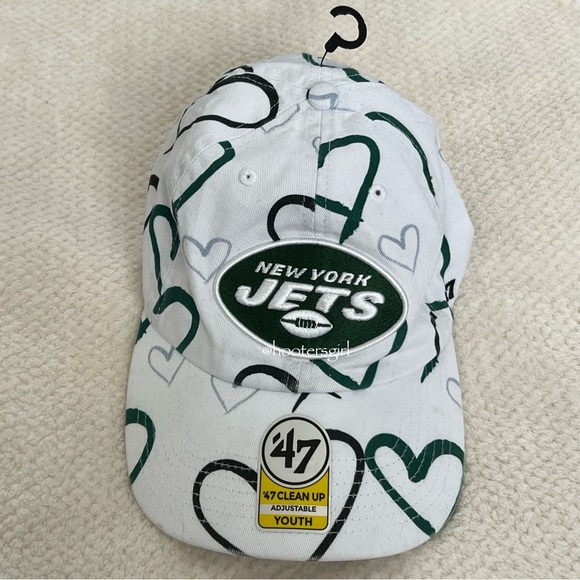 💚Girls New York Jets '47 White Adore Clean Up Adjustable Hat💚 - Picture 3 of 9
